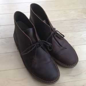 Clarks Collection Leather Desert Boots